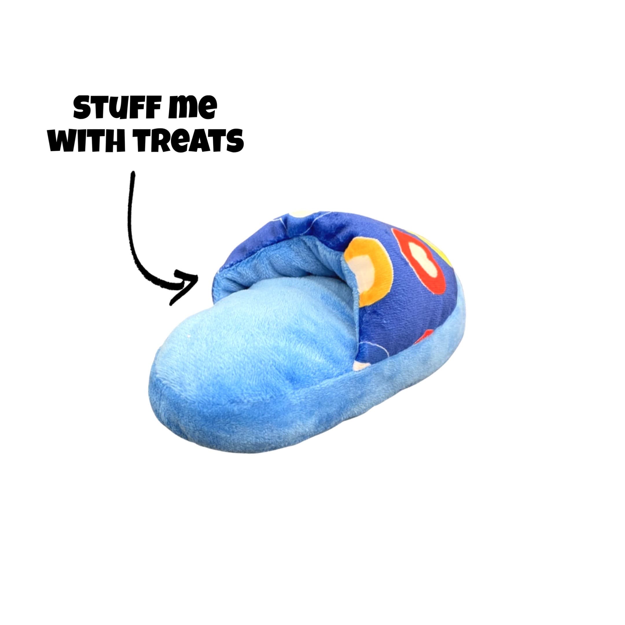 Small Dog Breed Slipper Treat Dispensing Dog Chew Toy