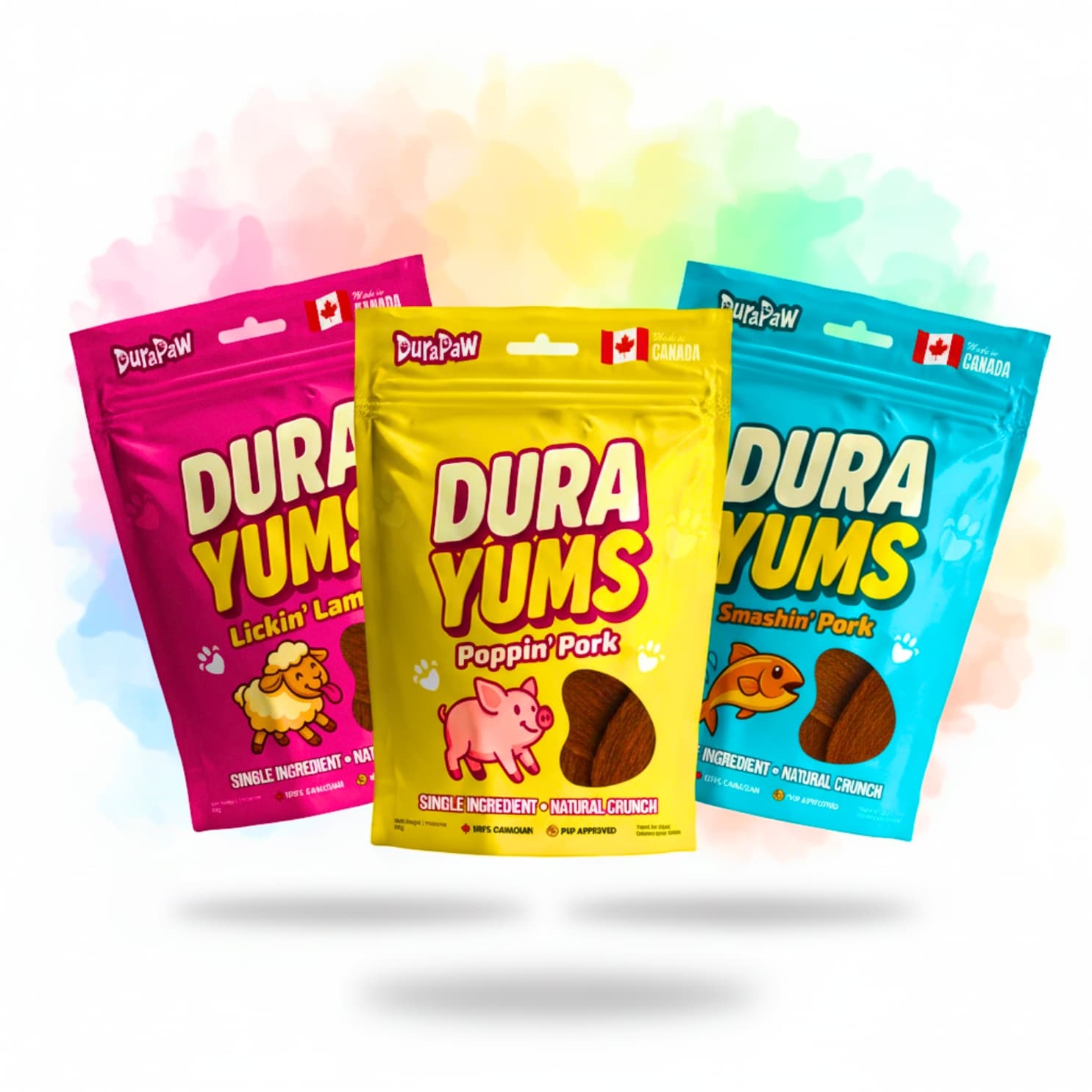 DuraPaw DuraYums healthy single ingredient pet dog treats Canadian made