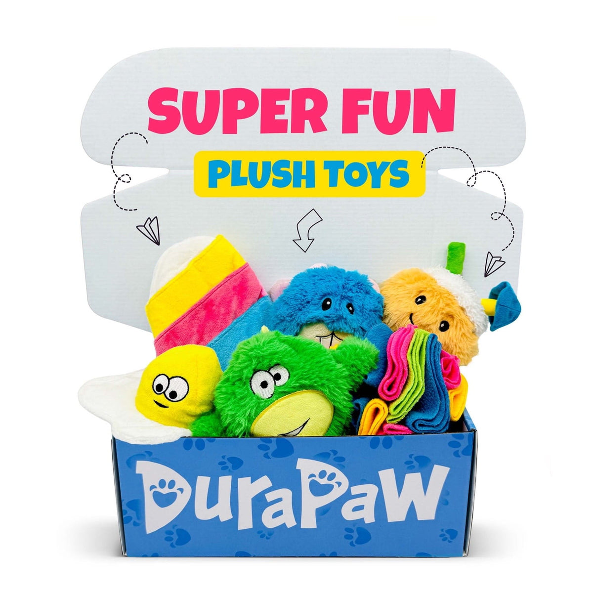 DuraPaw Plush Dog Toy Surprise Box Bundle
