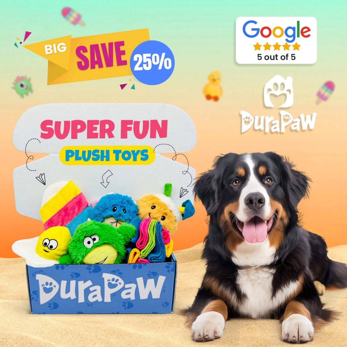 DuraPaw Fun Dog Plush Toy Surprise Bundle Box Canada