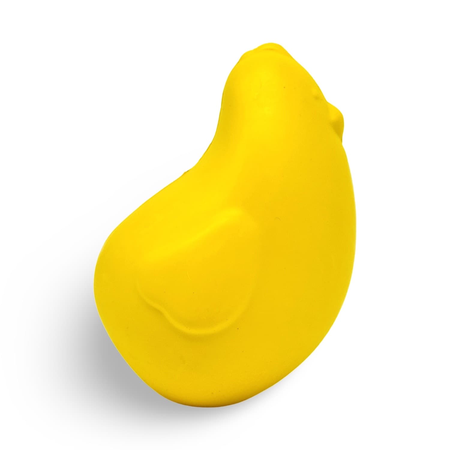 Side Profile Yellow Rubber Chick Dog Toy Treat Dispenser