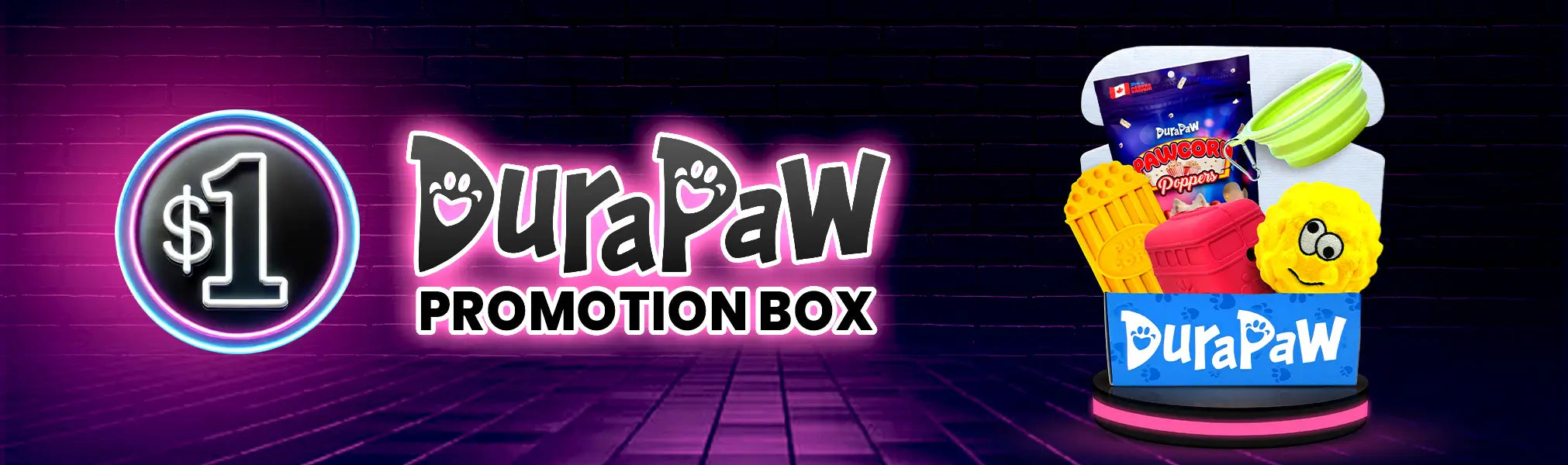 DuraPaw $1 Dollar Dog Toy Box Promotion Offer Black Friday