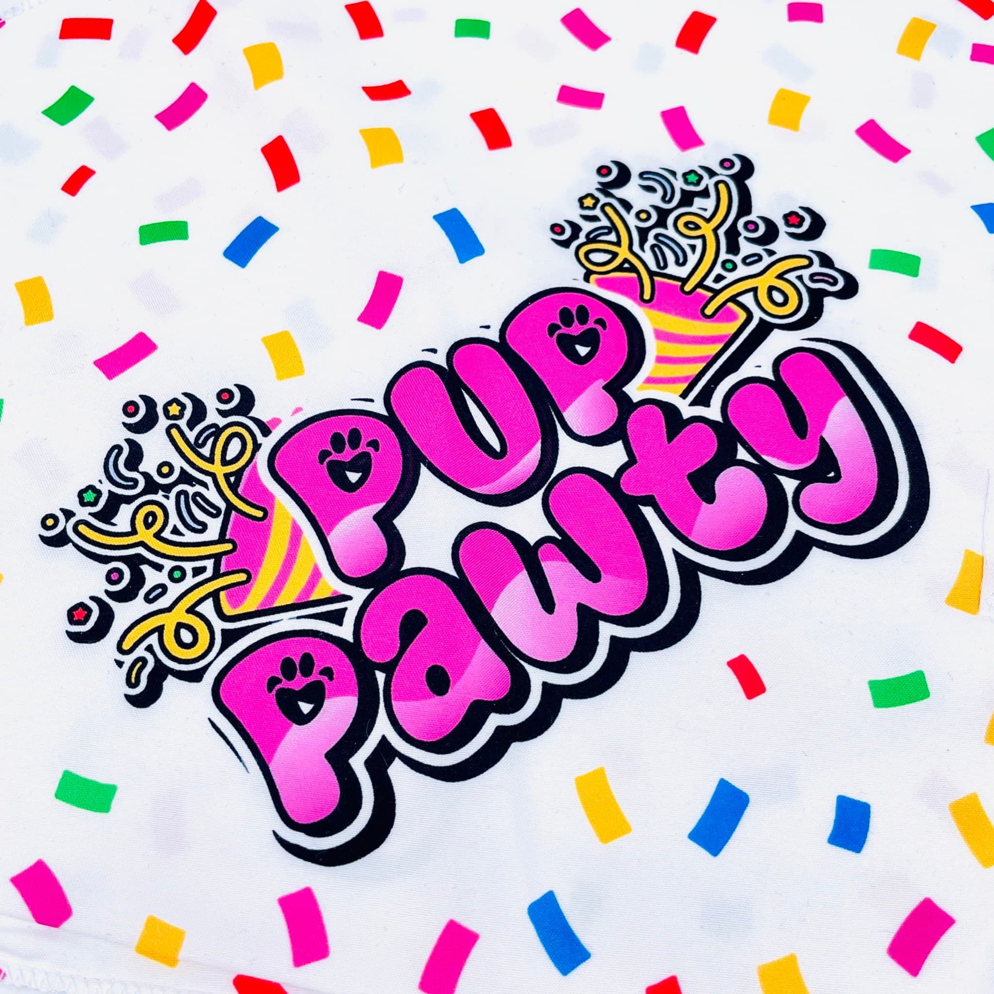 Female Girl Pup Pawty Dog Birthday Bandana