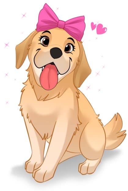 Female Cartoon Dog DuraPaw Dog Subscription Box