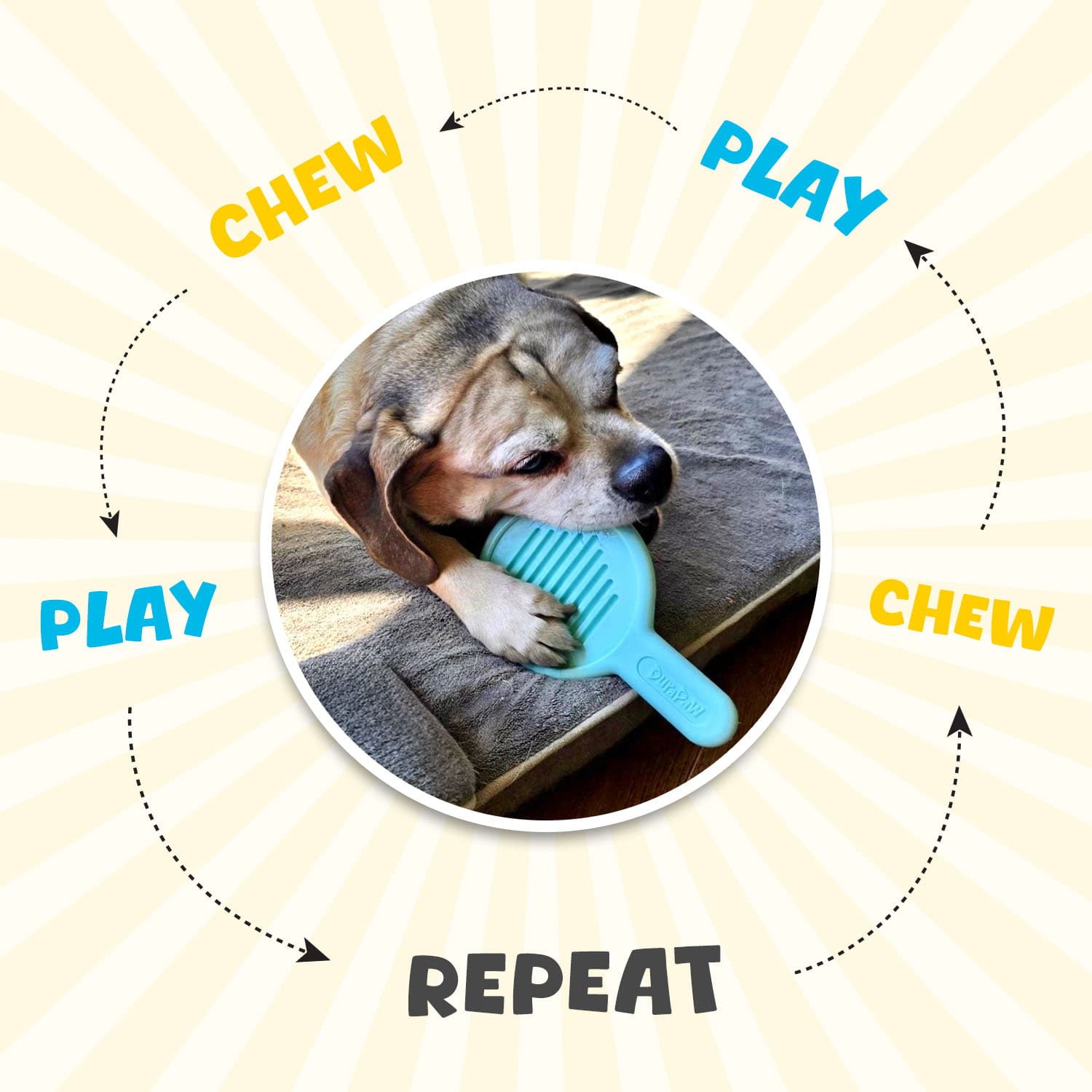 DuraPaw Frying Pan Dog Chew Toy
