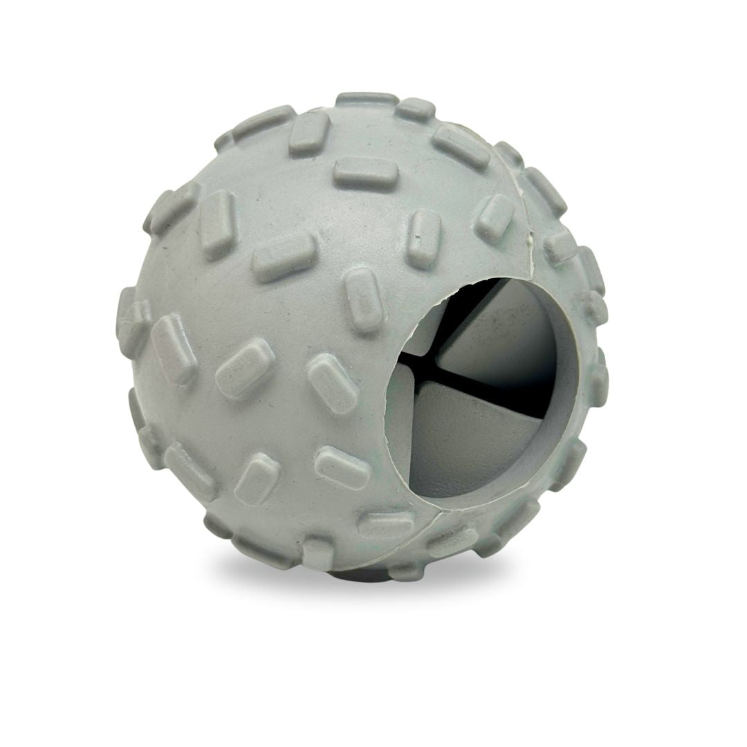Light Gray Dog Feeder Ball Retrieving Toy