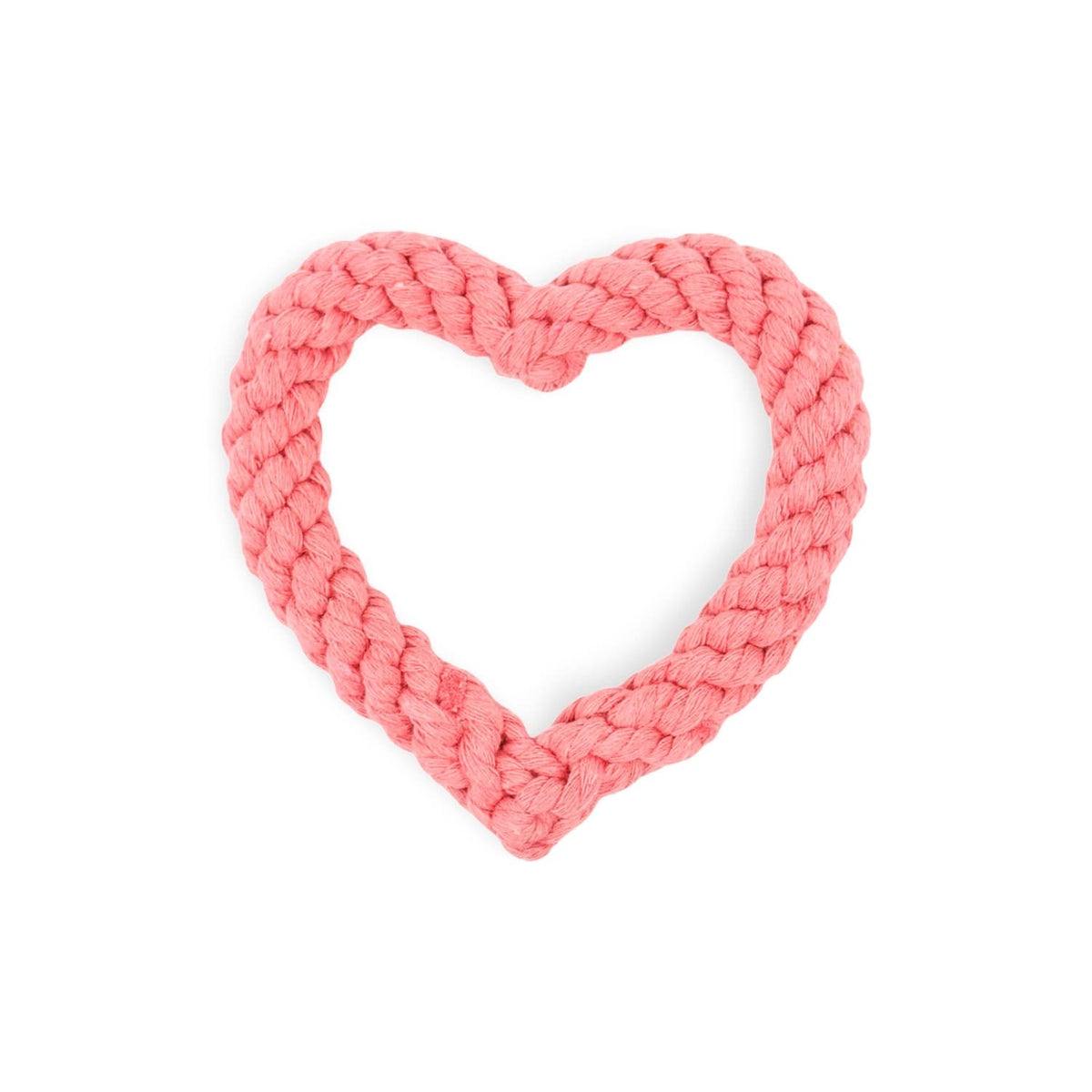 Small Love Heart Cotton Rope Dog Toy