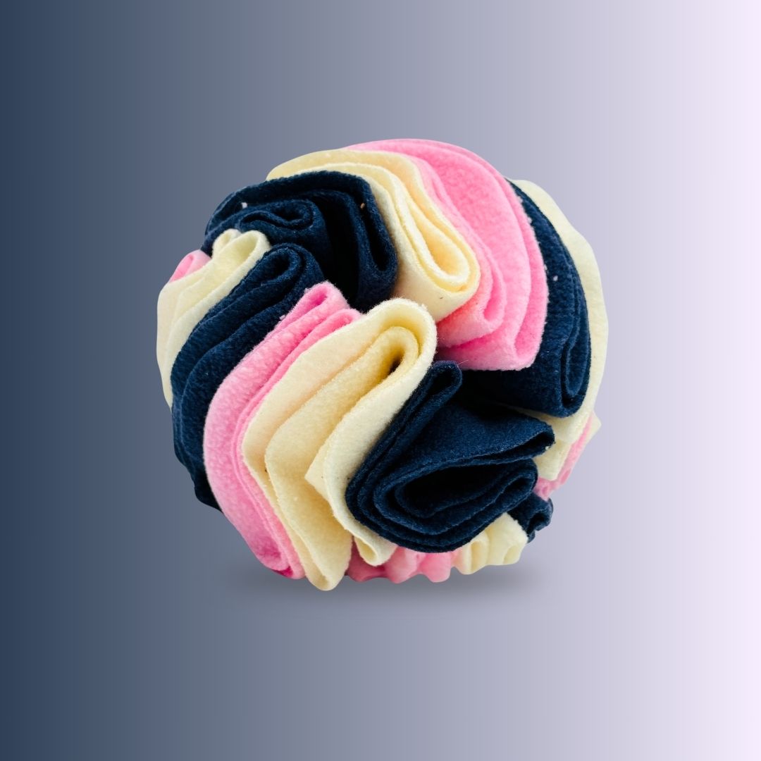 Dog Snuffle Training Treat Ball Pink Panther Themed Colors
