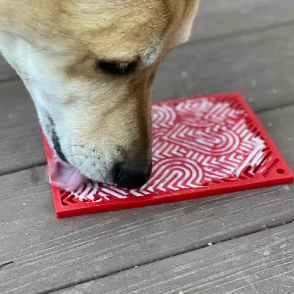 Large Dog Breed Licking Sodapup Heart Dog Lick Mat