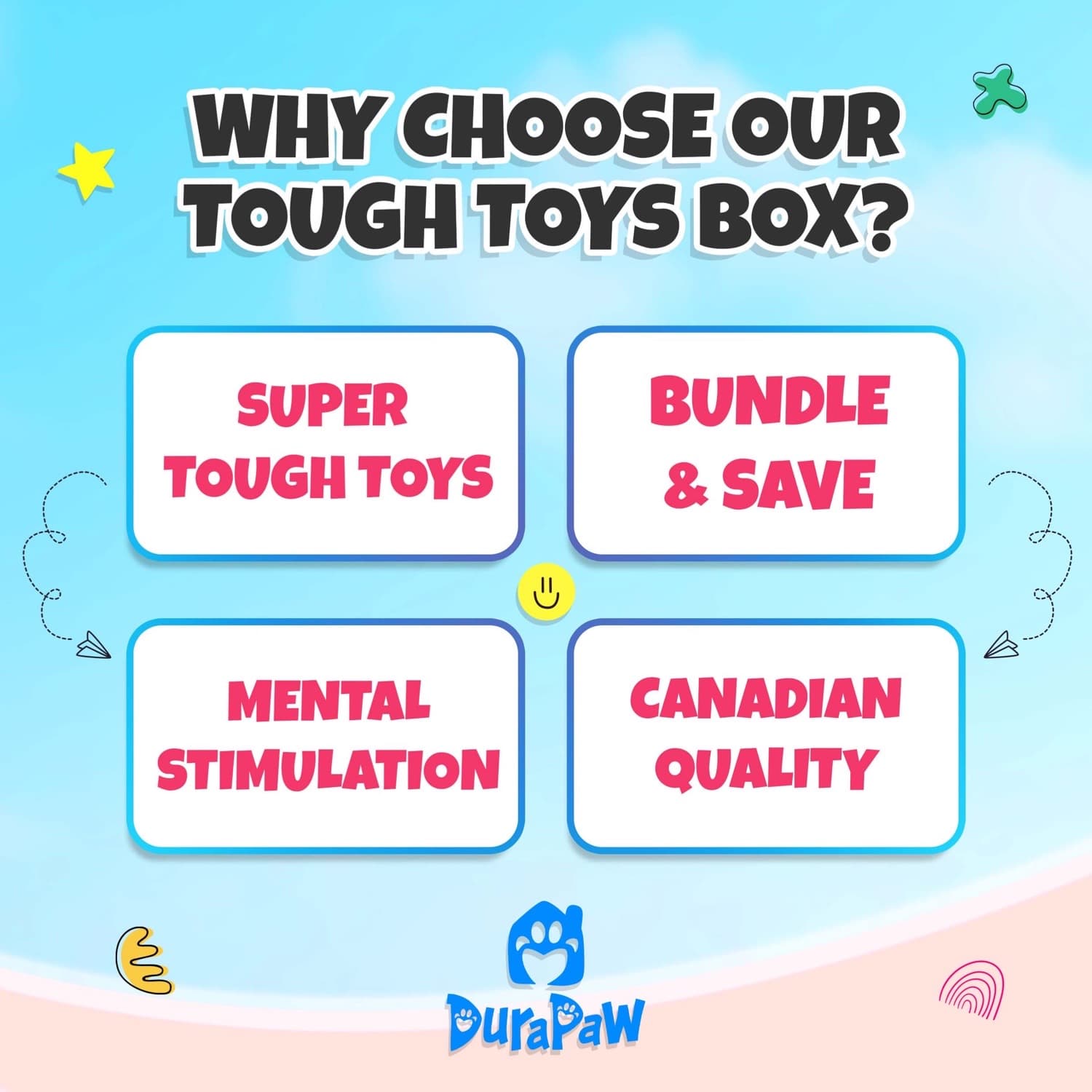 Surprise Box of Super Tough Dog Toys - Main Image