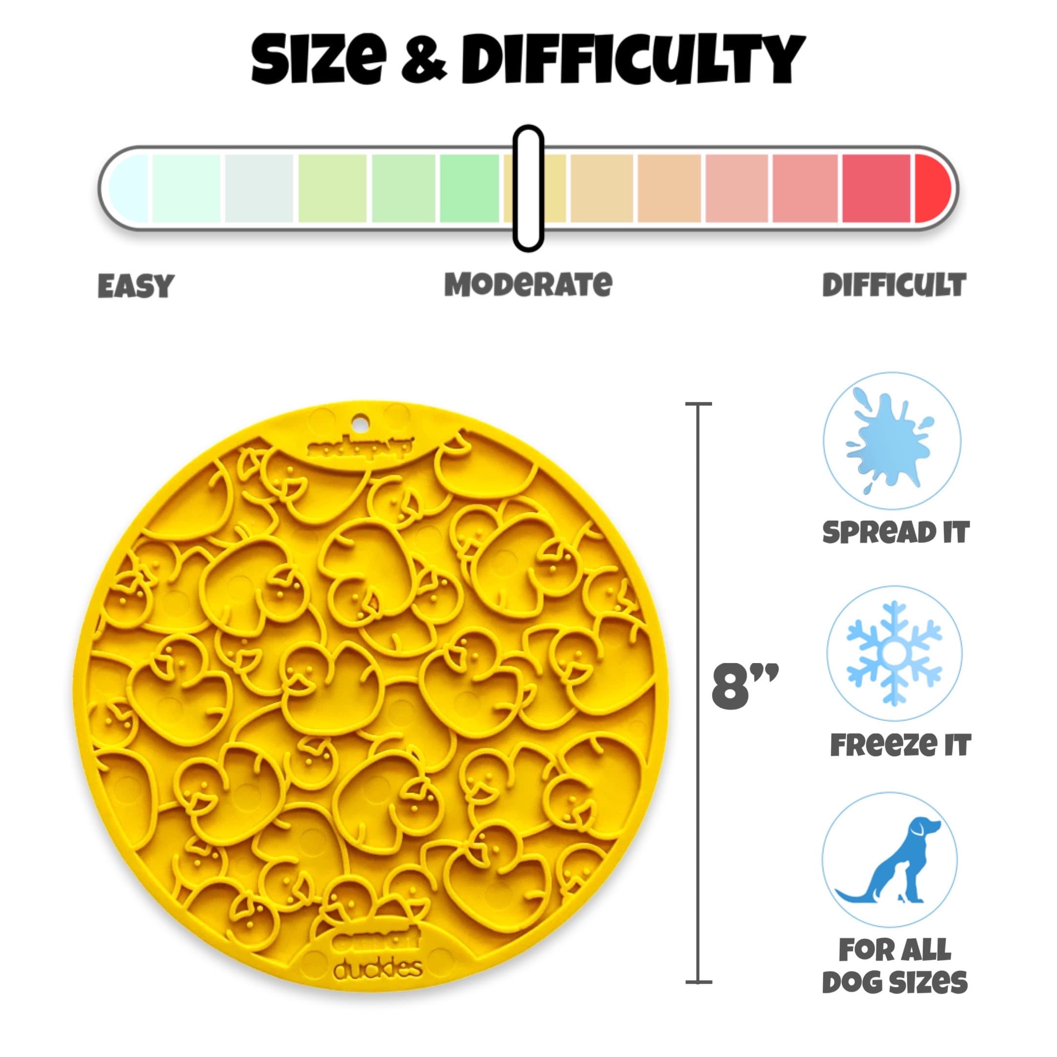 SodaPup Duckies Design Dog Lick Mat