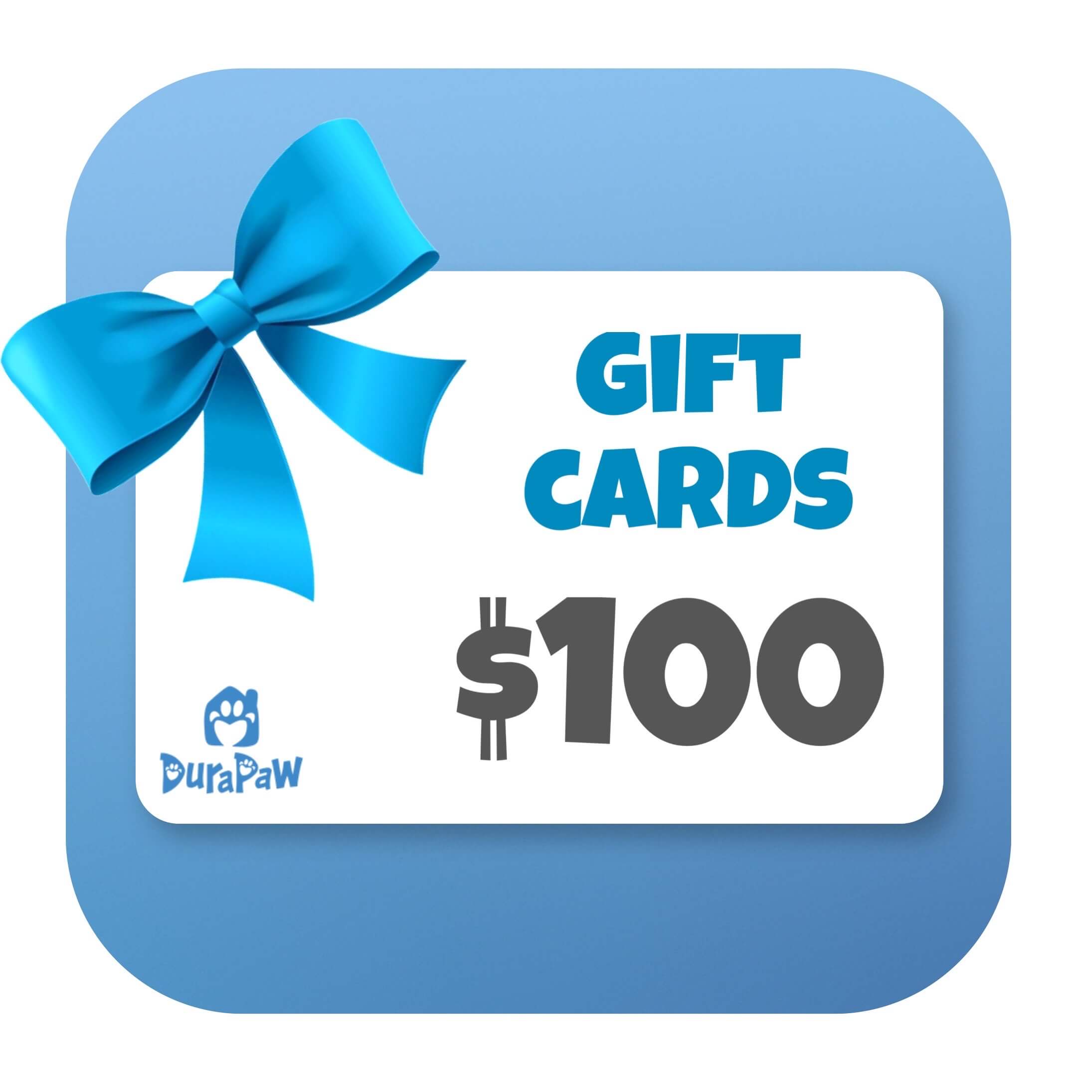 DuraPaw Dog Subscription Box Gift Card 100 Dollars