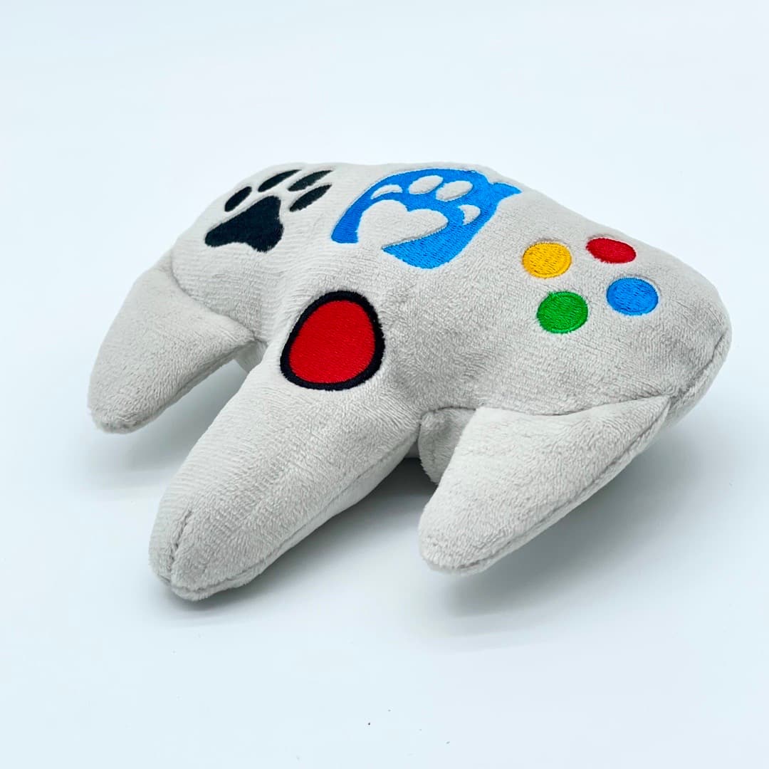 DuraPaw Plush Dog Toy Game Controller