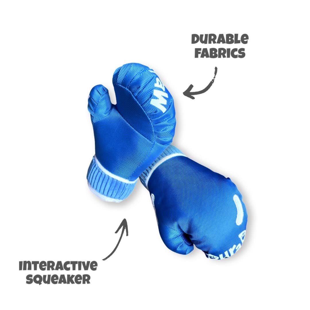 DuraPaw Plush Boxing Glove Dog Toy Canadian Designed