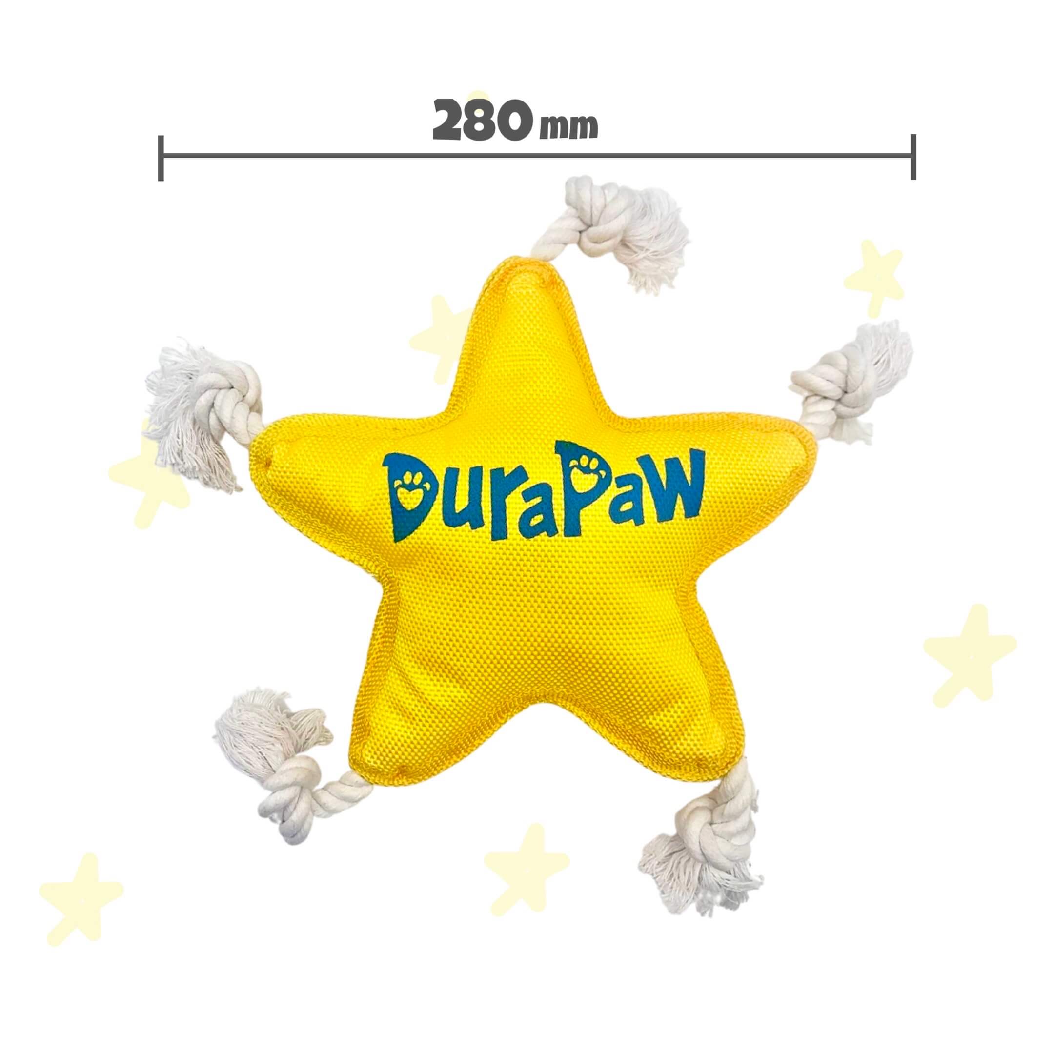 DuraPaw Star Dog Toys Sizing Guide