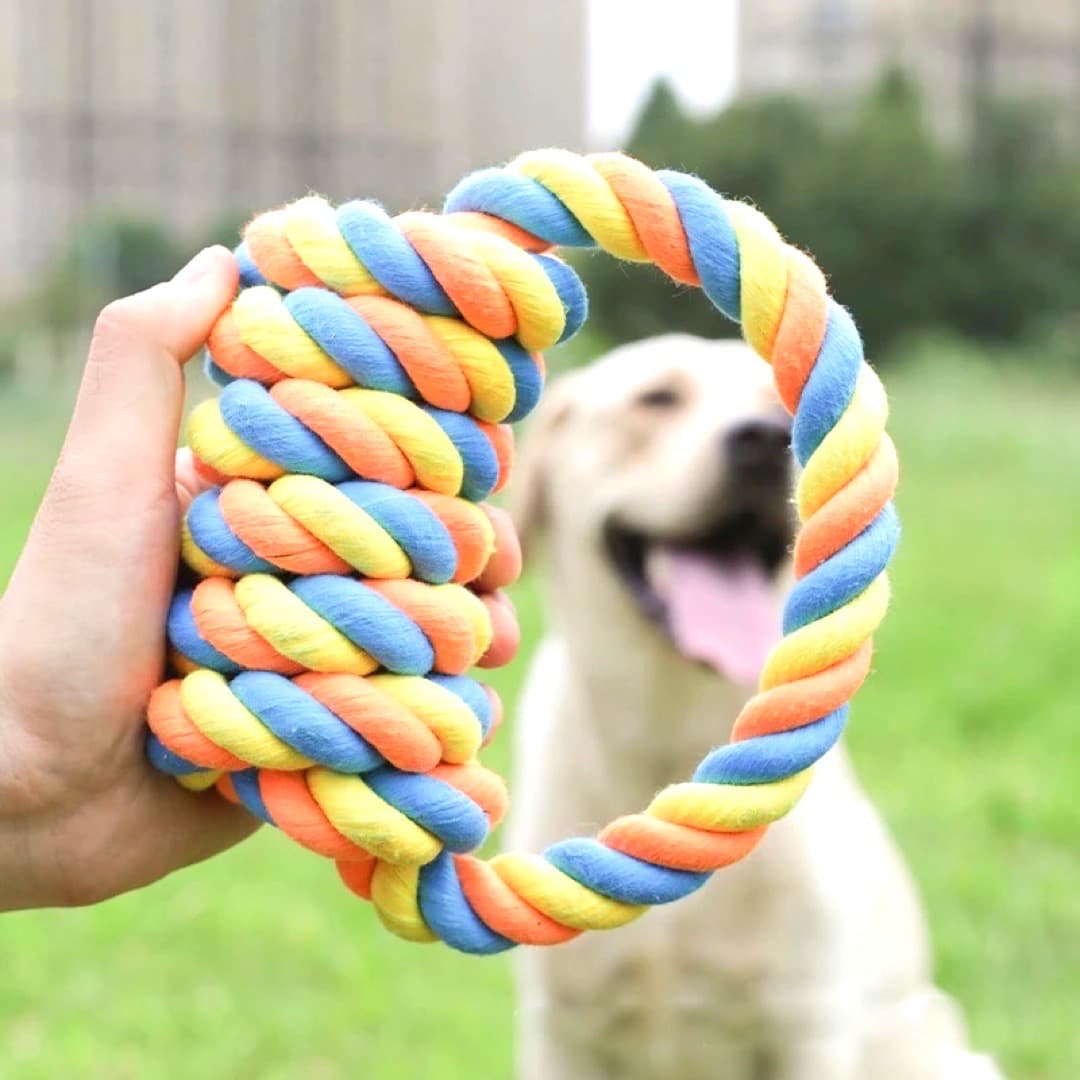 Chomper Rope DuraPaw - Colorful Canine Chomper Dog Rope Toy