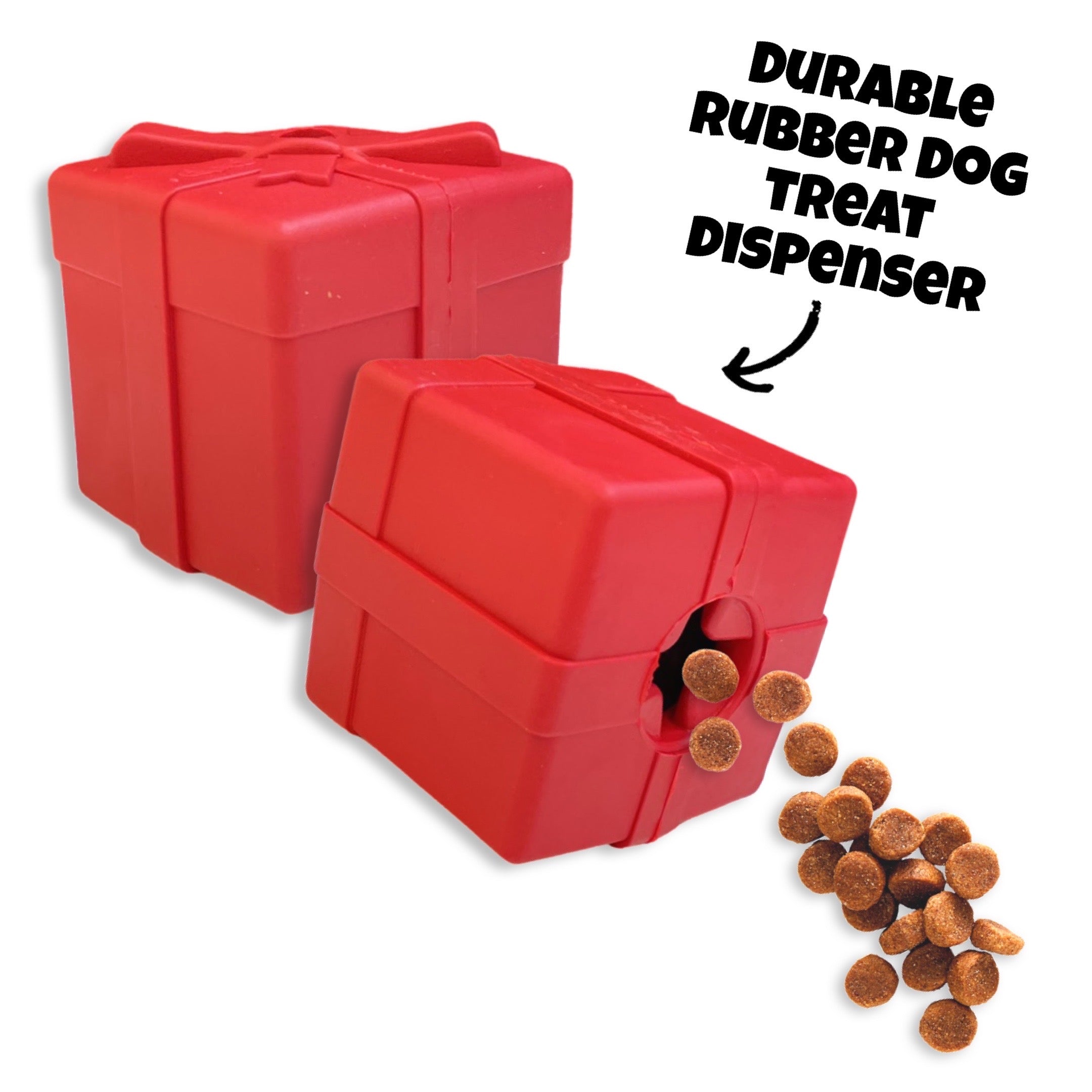 Tough Chewer Rubber Dog Toy Enrichment Treat Dispenser